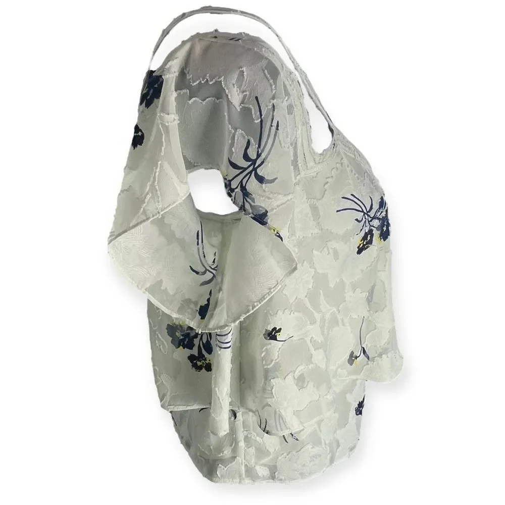 Lucky Brand Coral Cold Shoulder Polyester Top - Picture 4 of 8